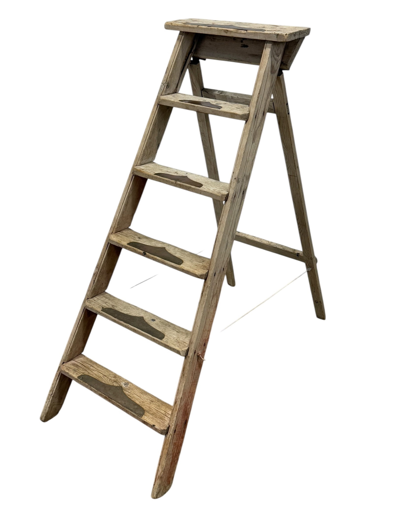 Primitive Ladder: Primitive Ladder. Measures 48" Tall.