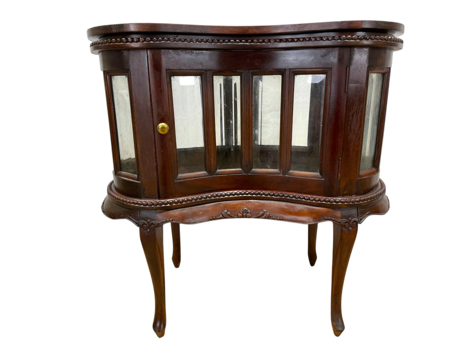 Mahogany Chocolate Cabinet w/ Tray Top: Mahogany Chocolate Cabinet w/ Tray Top. Measures 29.5" H x 31" W x 17.5" D.