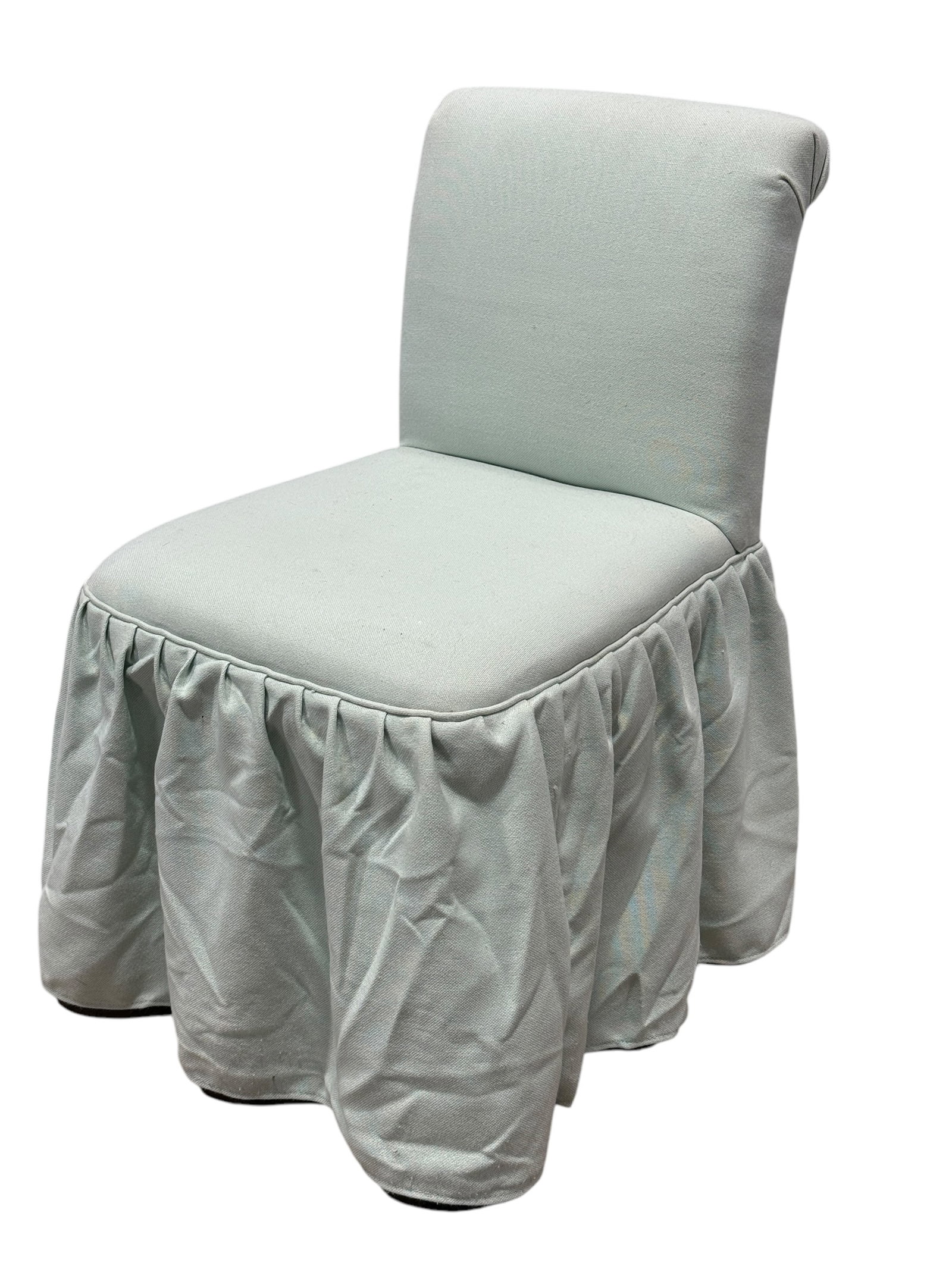 Slipper Chair: Slipper Chair. Measures 32" H and seat height measures 18.5" H.