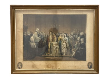 Framed "Life of George Washington-The Citizen" Print