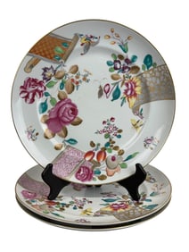 Set of 3 Mottahedeh Vista Alegre Plates