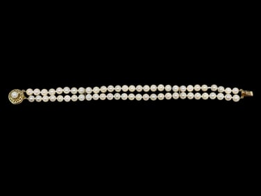 Pearl Braclet w/ 14k Gold Clasp