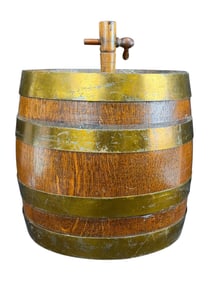 Vintage Tiger Oak Whiskey Barrel