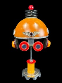 Gus Constantine Bakelite Space Helmet w/ Stand