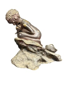 After Vincenzo Gemito Bronze "Fisher Boy" Sculpture