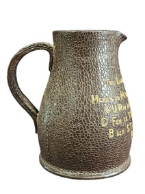 19th C. Royal Doulton "Landlords Invitation" Stoneware Pitcher