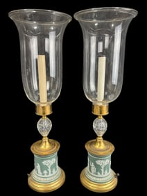 Pair of Wedgwood Jasperware Lamps