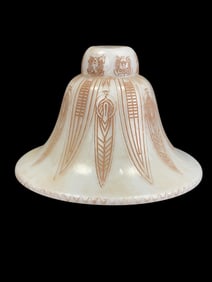 1930s Cased Art Deco Glass Lamp Shade