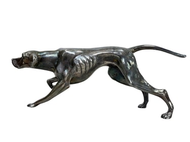 Sterling Silver Greyhound Sculpture