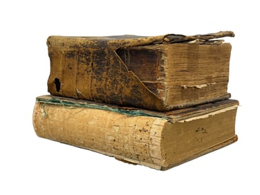 Group of 2 Antique Bibles