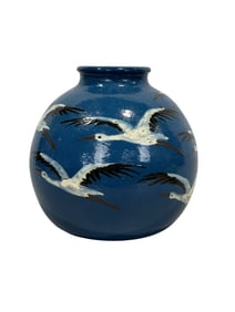 Signed Jean Garillon French Deco Elchinger Vase