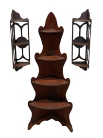 Group of 3 Corner Shelves
