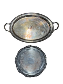 2 Silverplate Tray's