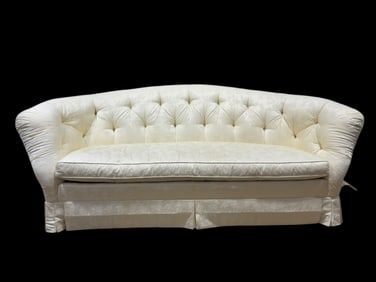 Large Baker Furniture Tufted Sofa Couch