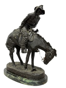 Large "The Norther" Bronze Sculpture After Fredrick Remington