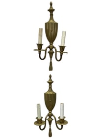 Pair of Brass Wall Sconces