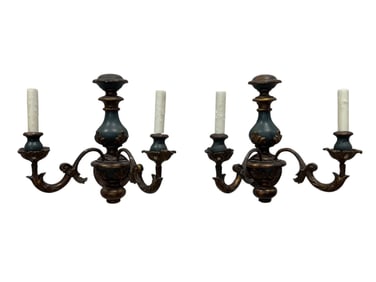 Pair of Italian Wood Sconces