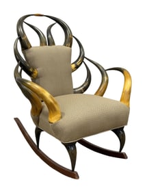 19th C. American Horn Rocking Chair
