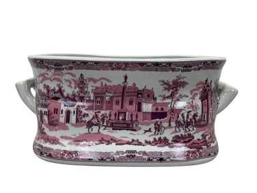 Large Pink & White Foot Bath