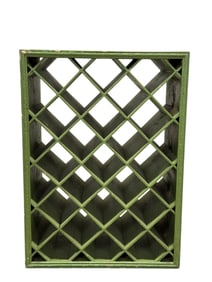 Painted Wood Wine Rack