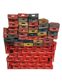Group of 76 Vintage Coke & Drink Crates
