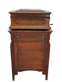 The Criterion Music Box Cased by Blasius & Sons w/ Stand & Discs