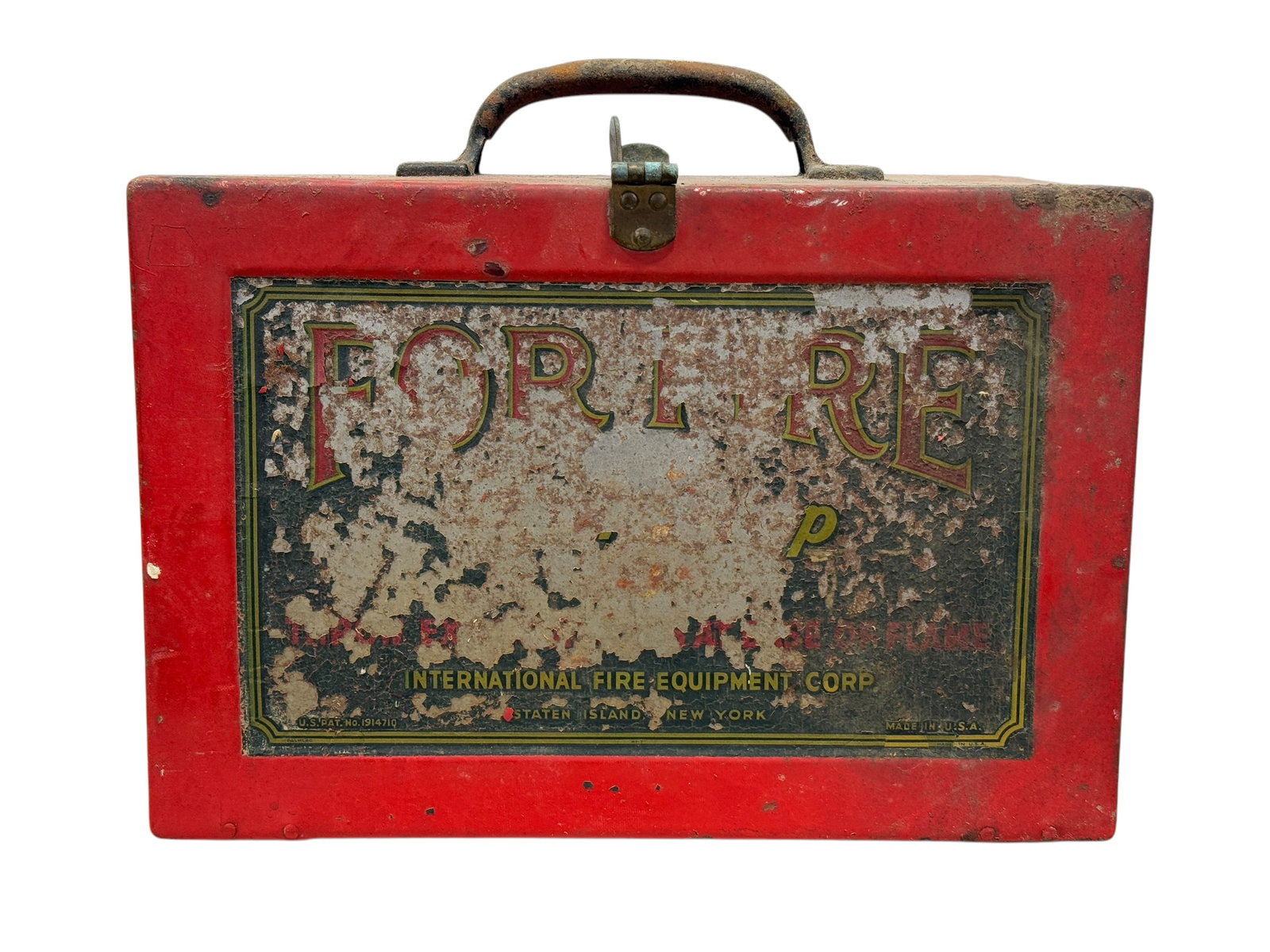 Antique "Shur-Stop" Fire Extinguisher Ball Kit: Antique "Shur-Stop" Fire Extinguisher Ball Kit. Measures 8.5" H x 12.25" W x 6.75" D.