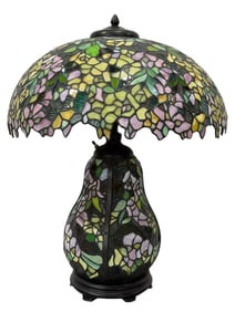 Tiffany Style Stained Glass Floral Table Lamp