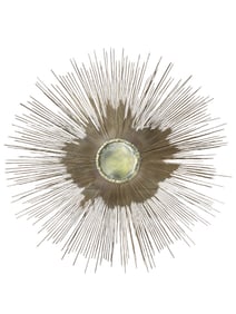 MCM Curtis Jere Metal Sunburst Wall Sculpture