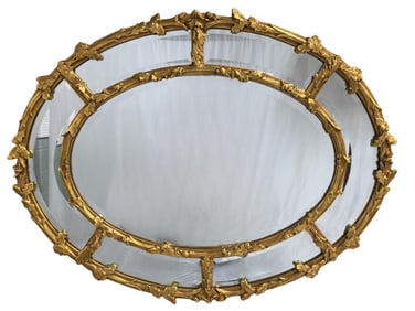 Friedman Brothers Giltwood Oval Mirror