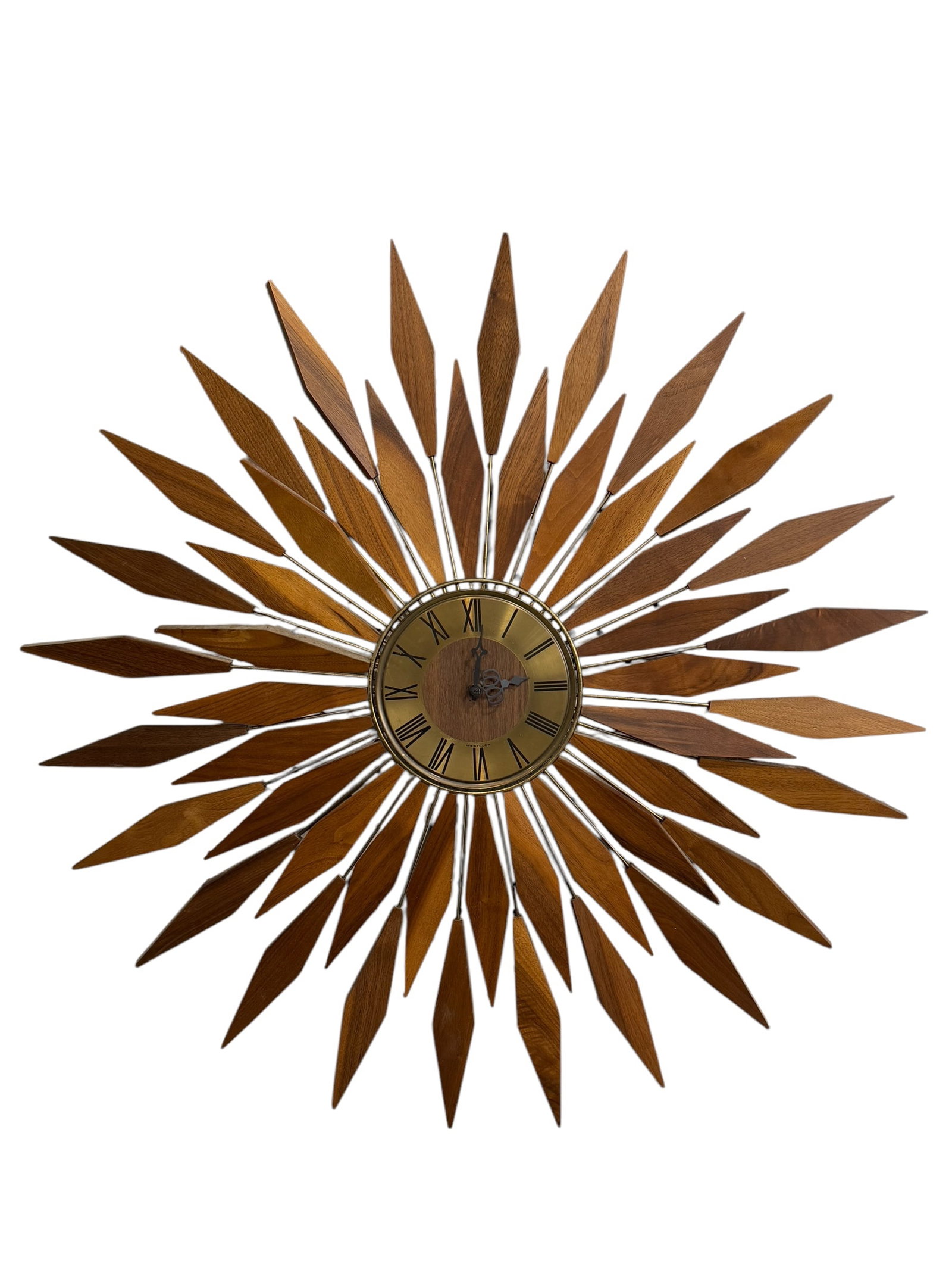 Westclox Starburst Wall Clock: Westclox Starburst Wall Clock. Measures 32" Diameter.