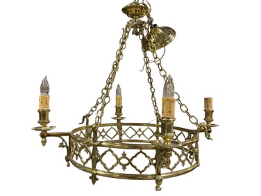 Brass Renaissance Style Chandelier