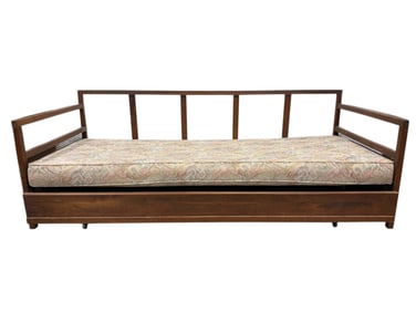 MCM Walnut & Cane Trundle Bed