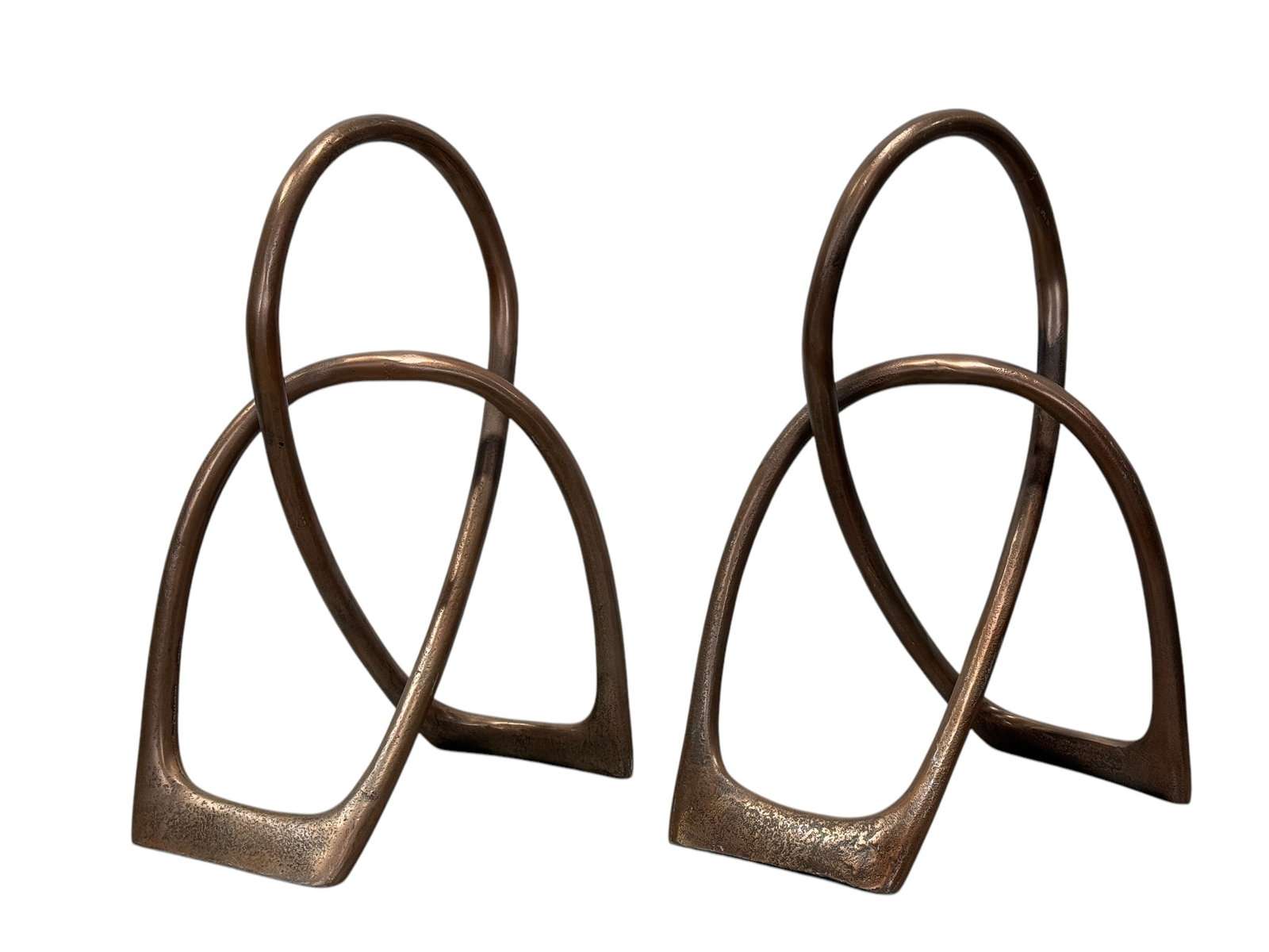 Pair of MCM Sculptures: Pair of MCM Sculptures. Measures 21.5" H x 15" W x 10" D.