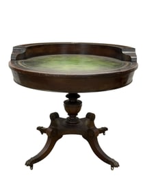 Antique Mahogany Drum Table w/ Planter Gallery