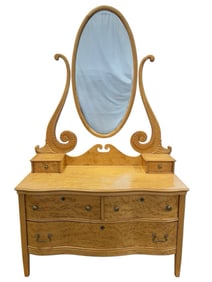 Antique Birds-Eye Maple Vanity