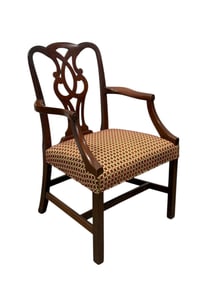 Chippendale Style Mahogany Arm Chair