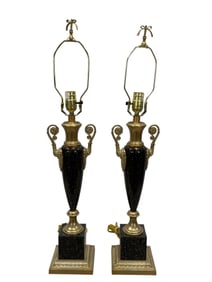 Pair of Empire Style Table Lamps