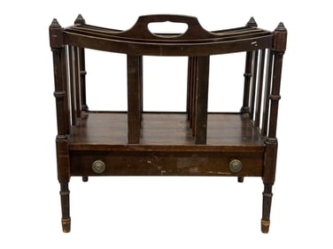 Regency Style Canterbury Magazine Rack