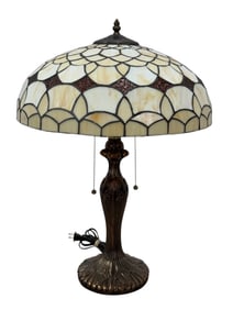 Tiffany Style Stained Glass Table Lamp