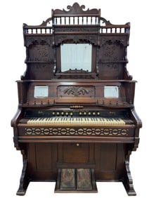 Antique Oak Weaver Organ & Piano Co. Pump Organ