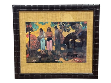 Framed Paul Gauguin "Fruit Gathering" Print