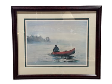 Framed Chet Reneson "Aroostook Landlocked Salmon" Print