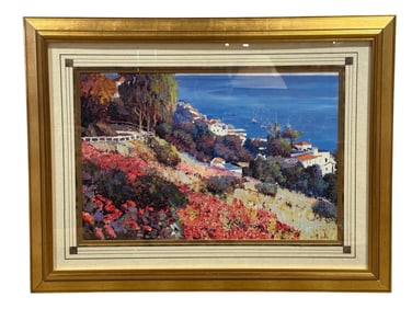 Framed Kent Wallis "Land Bountiful" Print