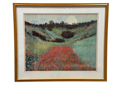 Claude Monet "Poppy Field in a Hollow Near Germany, 1885" Print