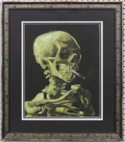 Skeleton Smoking Cigarette Giclee by Vincent Van Gogh