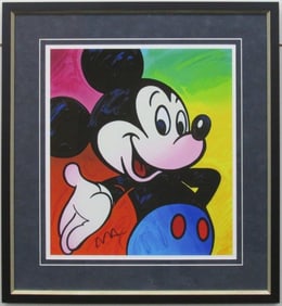 Mickey Mouse Giclee by Peter Max