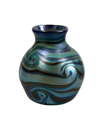 Signed 1979 Loren Chapman Iridescent Vase
