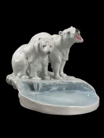 Karl Ens Porcelain Polar Bears Figurine