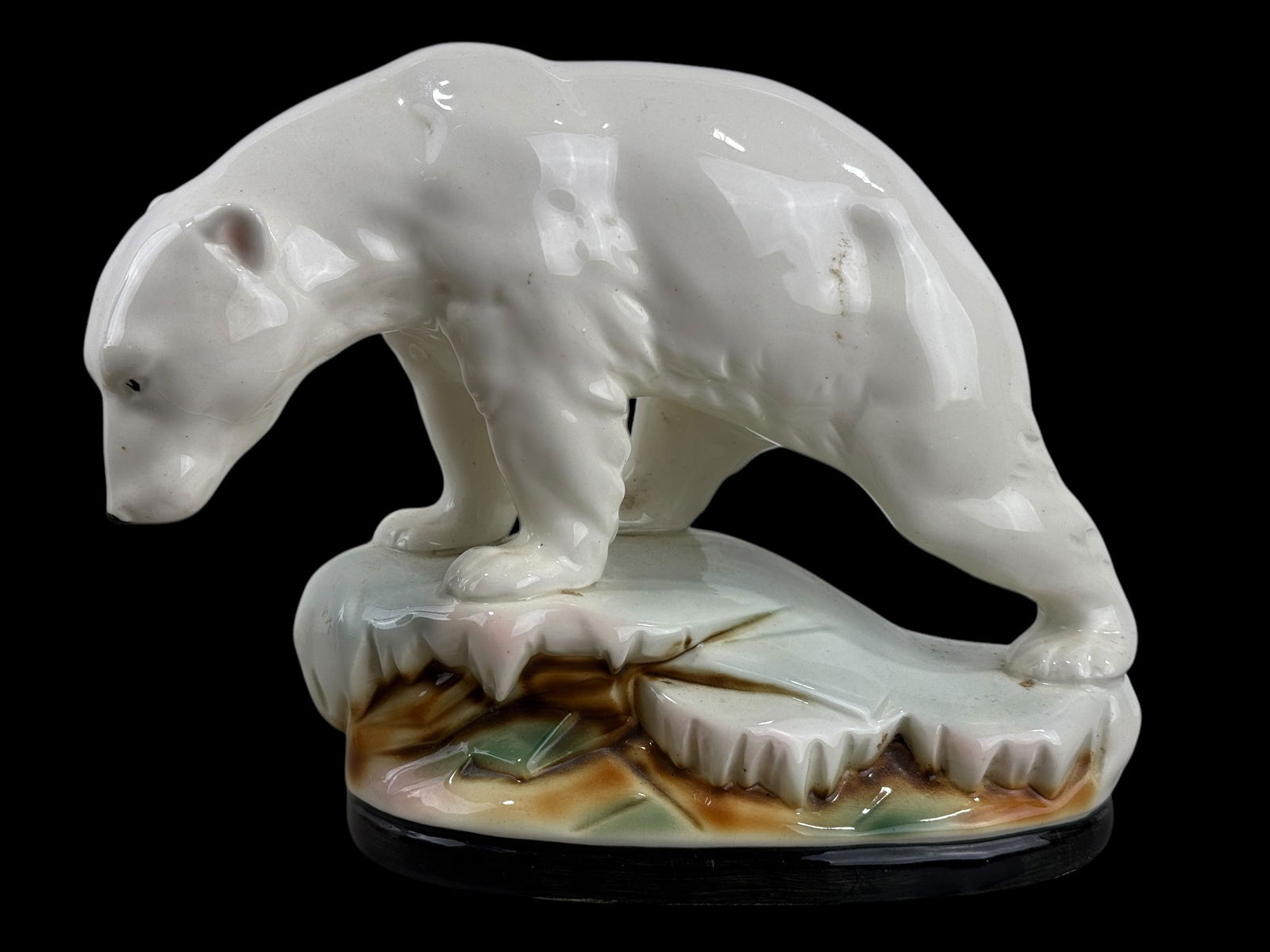 Art Deco Porcelain Polar Bear Figurine (1 of 7)